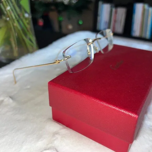 Cartier Glasses (Authenic Men's Eyewear) 18k Gold CT00700-001 B31C87L0